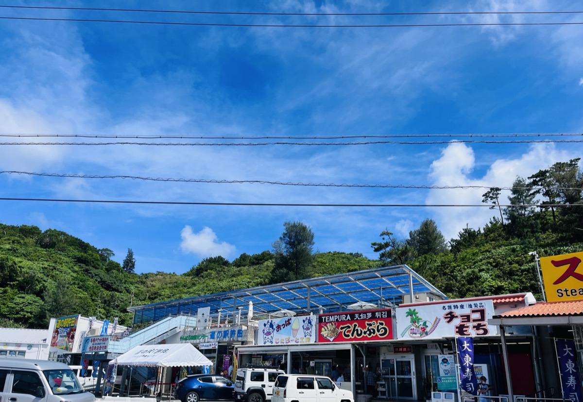 Food stalls at Michi-no-Eki Kyoda