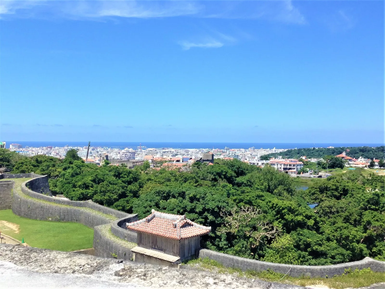 Naha seen from the walls of Shuri Castle