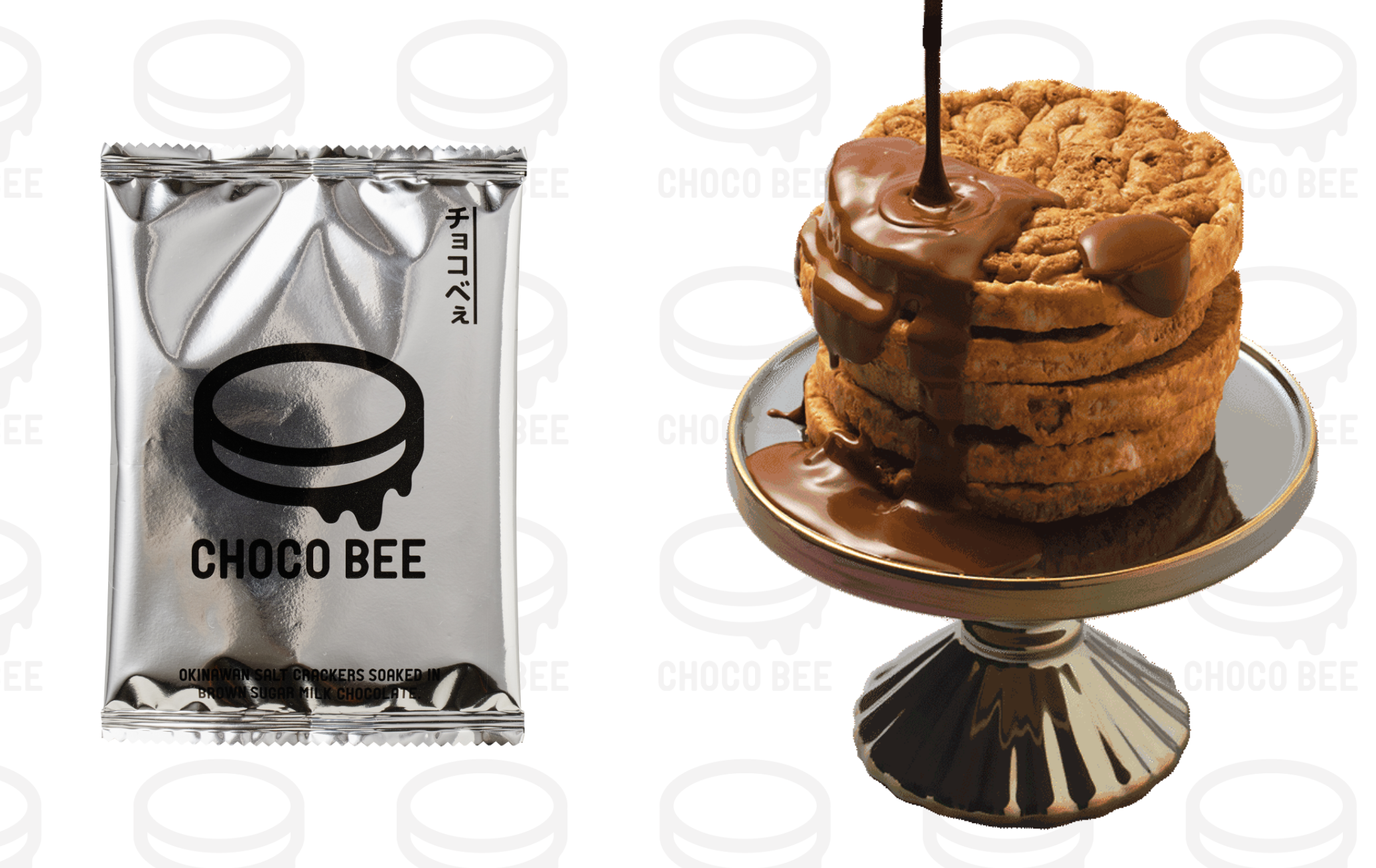 CHOCO BEEのパッケージとチョコレート