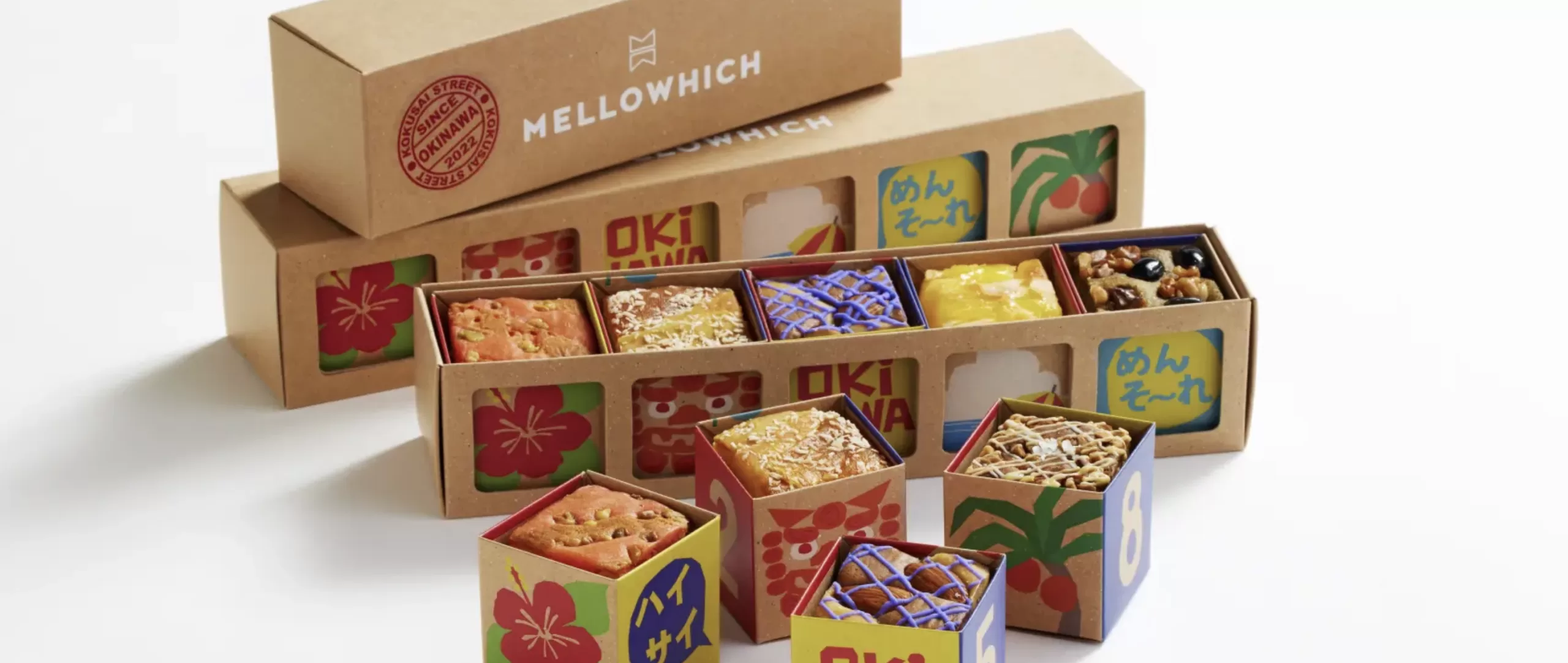 MELLOWWITCHの沖縄限定パウンドケーキの箱